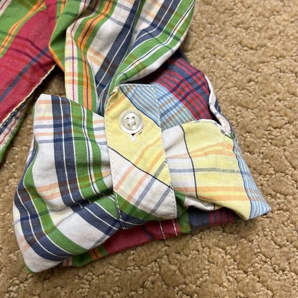 Kitestrings by Hartstrings boys plaid button-down, size 7 - Picture 3 of 4